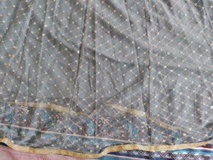 Ateesa Grey Skirt With Sequence Work