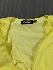 Chic Yellow Polka Dot Dress