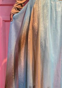 Gradient Silk Skirt