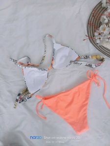 Tropical Print Bikini Set