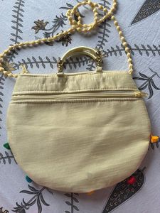 Embroidered Peacock Clutch Bag