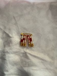 Unique Trending Beaded Safety Pin Brooch 🤍❤️😍🧷
