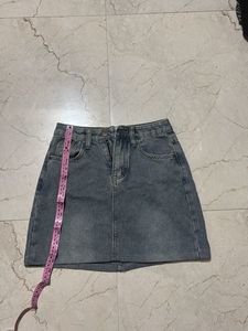 Denim Mini Skirt