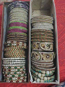 Assorted Stack of Embellished Bangles