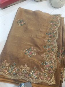 Embroidered Silk Saree