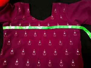Georgette Stitched Dress