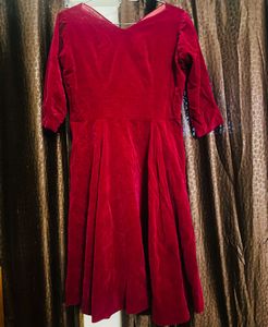 SALE🎉 Red Velvet Dress
