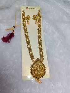Combo Temple Long Jewellery Set