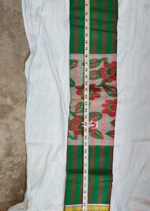 Green Cotton Saree new