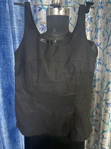 Vintage Glittery Square neck fitted top