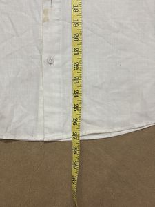 linen White Men's Shirt