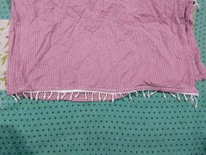 Elegant Pink Kurta with White Pants