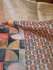 Combo Of Three Chanderi Cotton Digital Printed Sar