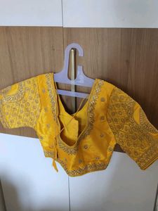 Stunning Yellow Embroidered Blouse