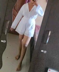 White Lace Trim Outfit