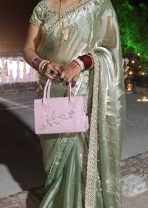 Elegant Saree with Embellished Blouse
