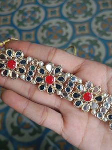 Ethnic Choker Necklace and Earring Set