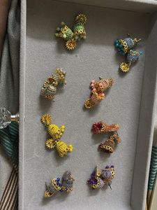 Vibrant Boho Jhumka Earrings Set