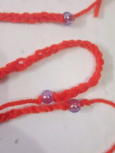 Rakhi With Massage  5pcs