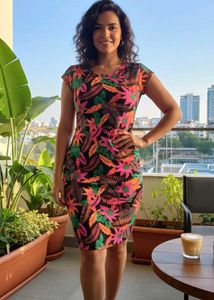 Floral Print Bodycon Dress