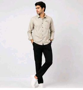 Stylish Men's Beige Shirt