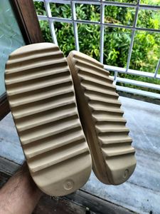 Comfortable Beige Slide Sandals