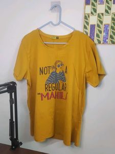 Yellow 3XL Tea Shirt