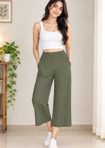 Ribbed Wide Leg Pants