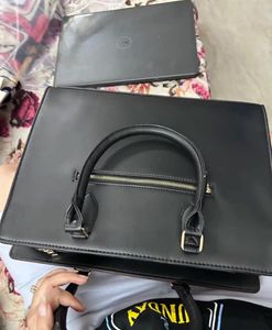 Stylish Colorblock Tote Bag