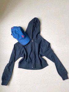 Black Zip-Up Hoodie