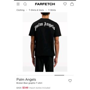 Palm Angels Broken Bear Graphic T-Shirt