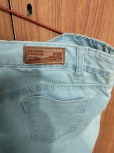 Blue Light Colour Girls Denim Jeans
