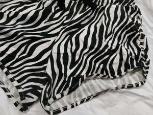 Women's Zebra Print Shorts