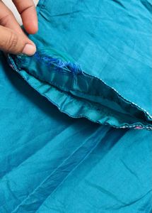 Teal Embroidered Kurta