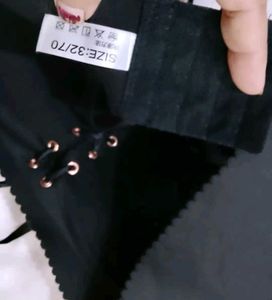 Black Corset Bra