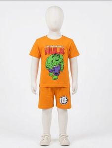 KIDS Incredible Hulk Orange T-Shirt & Shorts Set