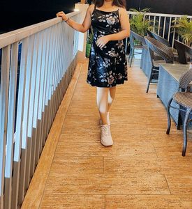 Floral Velvet Mini Dress