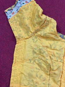Yellow Embroidered Blouse