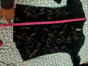 Bronze Golden Mesmerizing Patterned Top