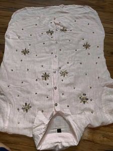 Embellished Pink Kurta