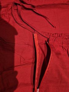 Classic Red Cotton Petticoat Skirt