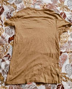 Brown V-Neck T-Shirt