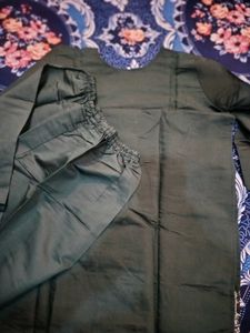 Premium Dark Green Embroidered Suit Set | Elegant