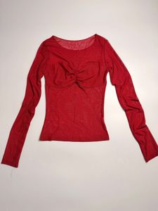 Sheer Red Top