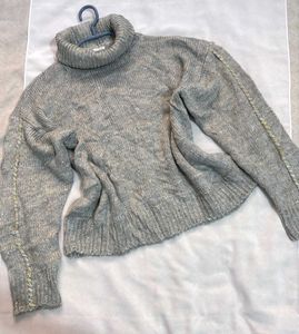 🎉Buy1 Get1 Free🎉Gray Turtleneck Sweater B