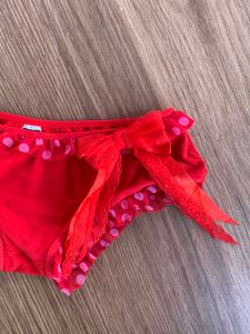 Cute Red Polka Dot Ruffled Briefs