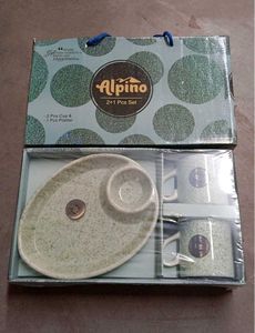 Alpino 2+1 Pcs Cup & Platter Set
