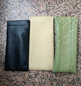 Leather Pouches Combo Of 3