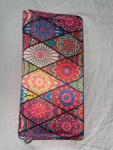 Multicolor Printed Clutch Wallet – Boho Style