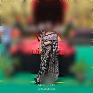 mirror work modal silk saree
